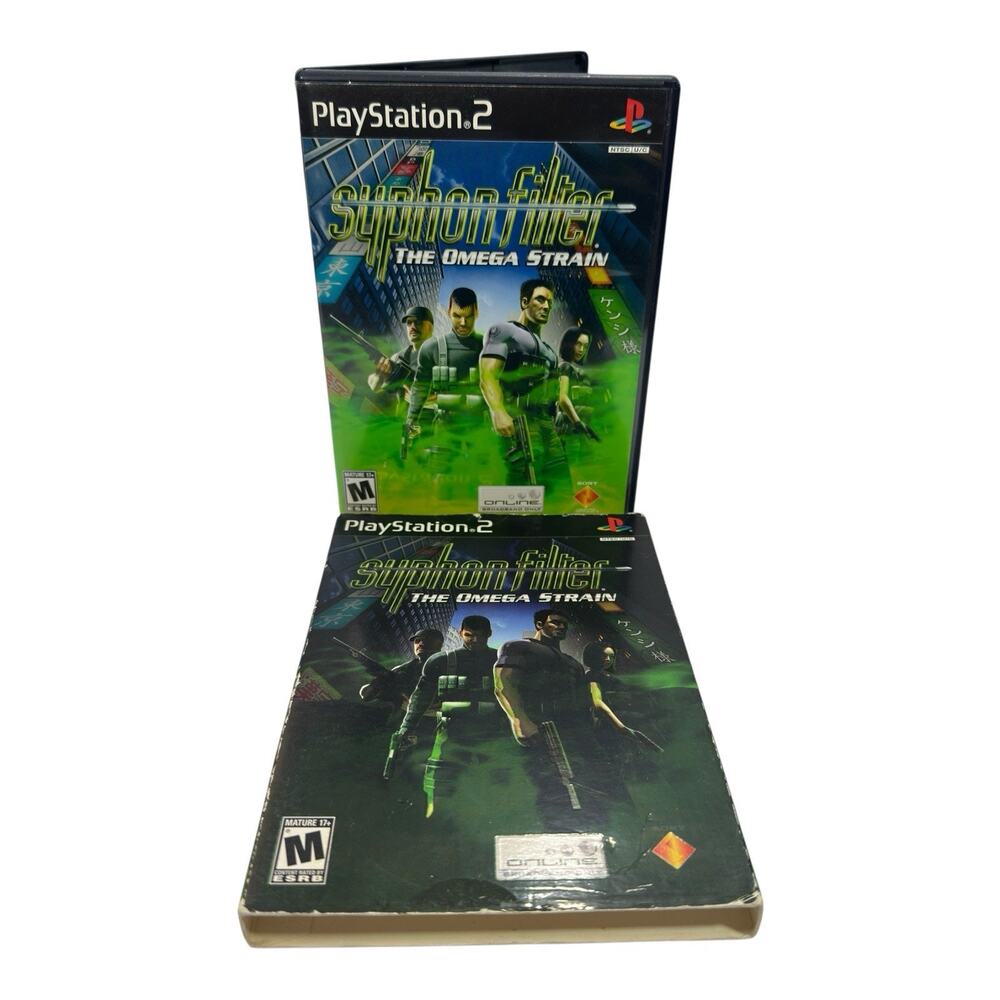 Syphon Filter The Omega Strain (Sony PS2, 2004) Complete w/slipcover Tested